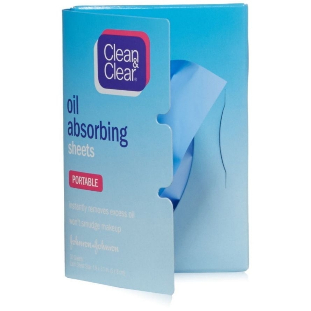 🍒 5/$20 new Clean & Clear Oil Absorbing Sheets Portable Acne Prone Skin 50ct